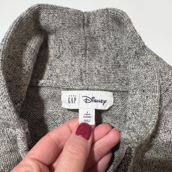 Gap x Disney Mickey Mouse Cardigan sweater Toddler Boys size 4 - Picture 3 of 4